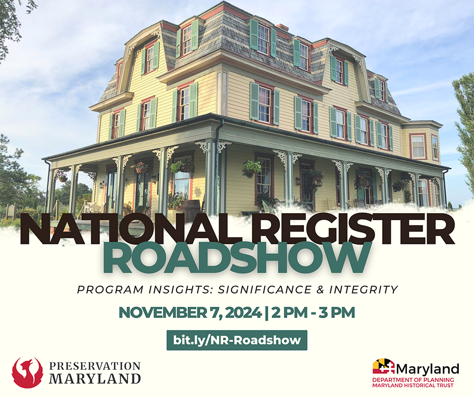 National Register Roadshow, Nov 7, 2024, 2-3 PM