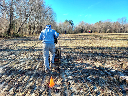 Ground penetrating radar at the Teague's Point Site